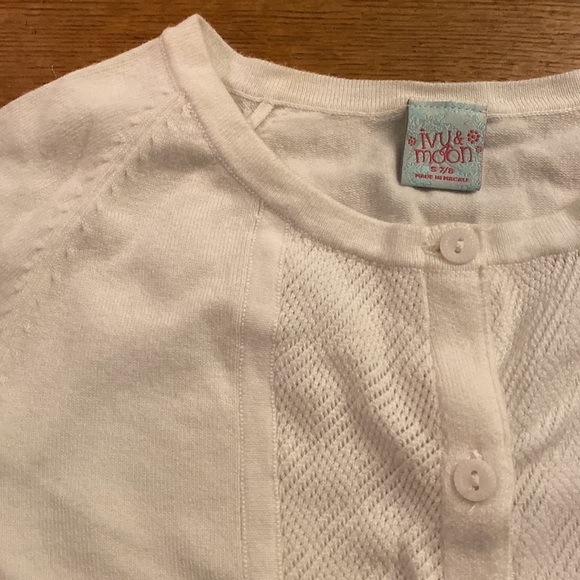 Winter White Button Down Cardigan - Picture 2 of 5